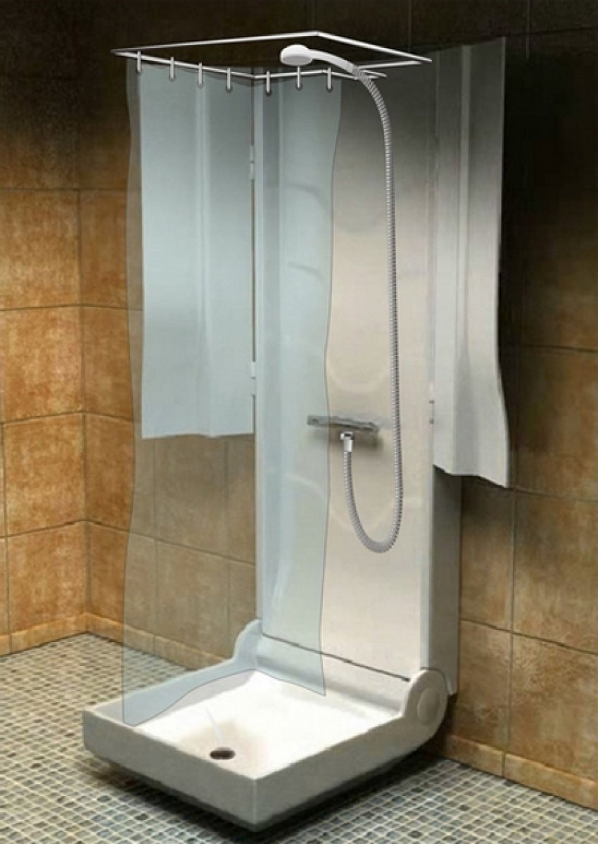 Смеситель стойка can душевая с тропическим душем 9236