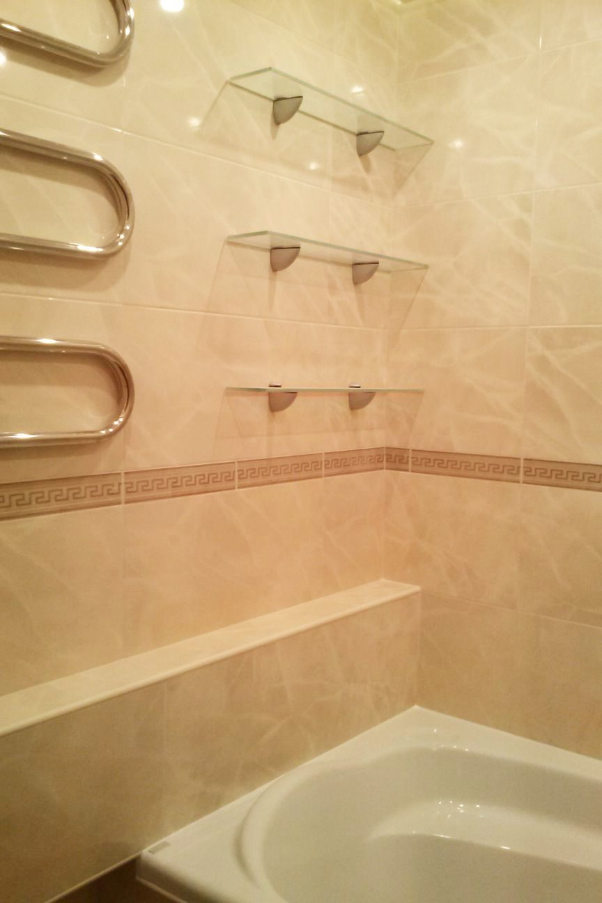 Ванная комната с угловой ванной