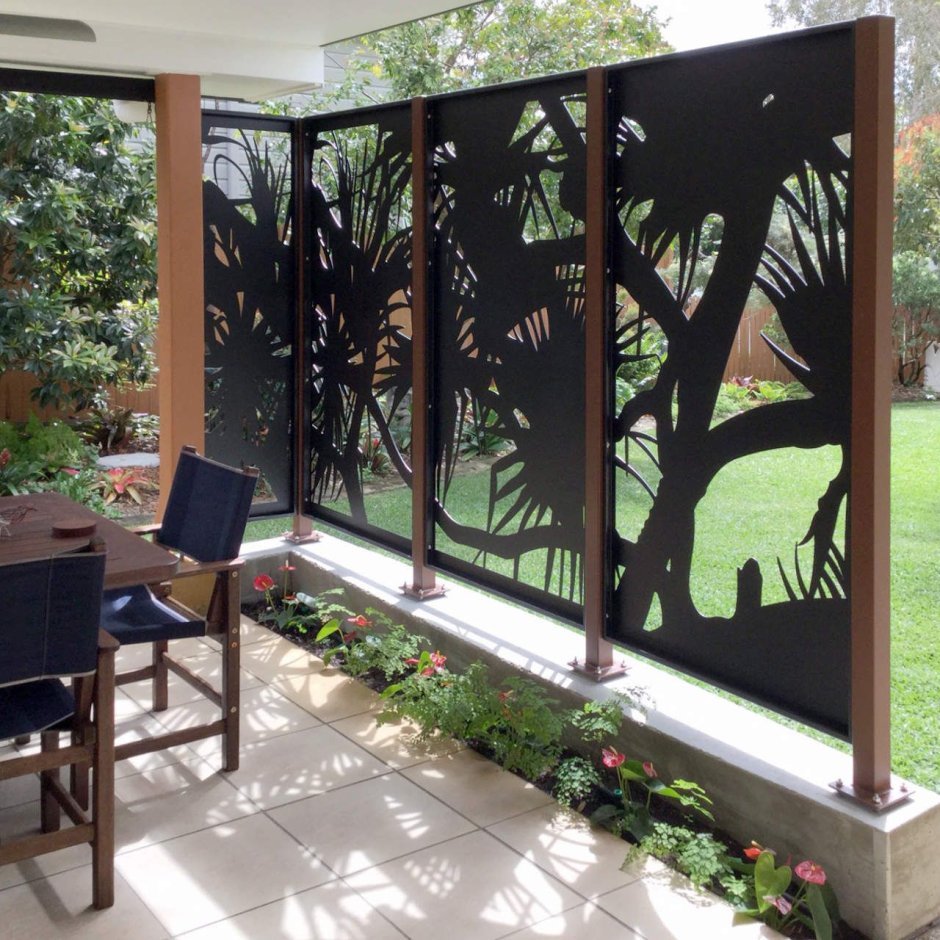 Декоративные перегородки для террасы