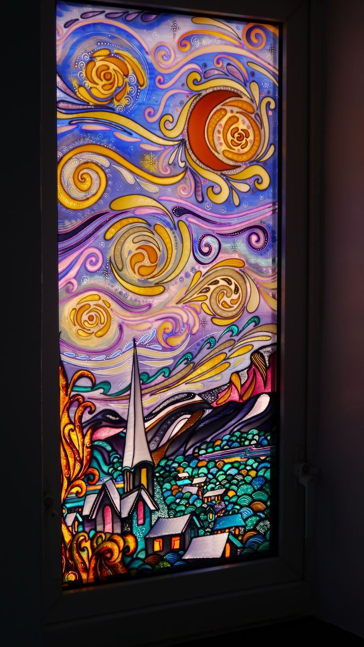 Витражная роспись по стеклу