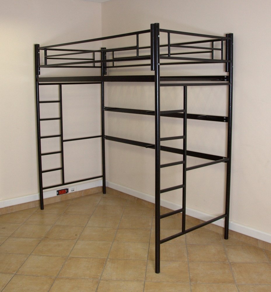 Металлическая Дабл кровать-чердак лофт