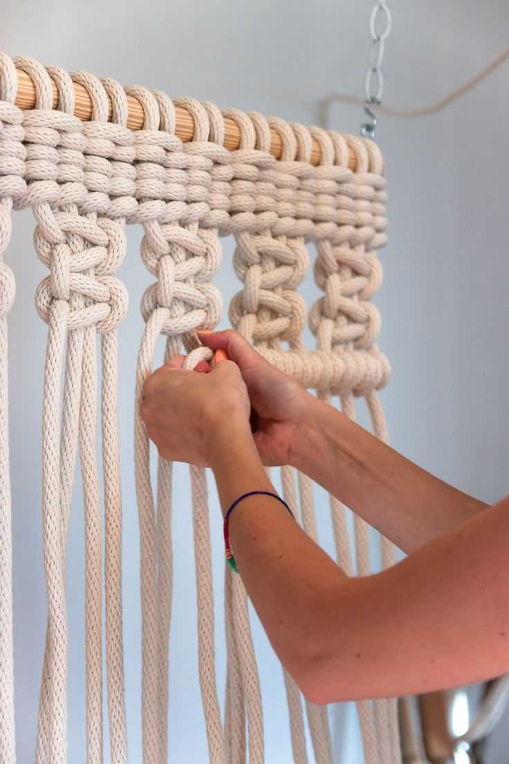 Шторы из веревок