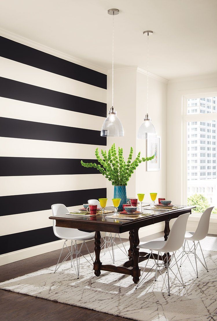 Полоски в интерьере