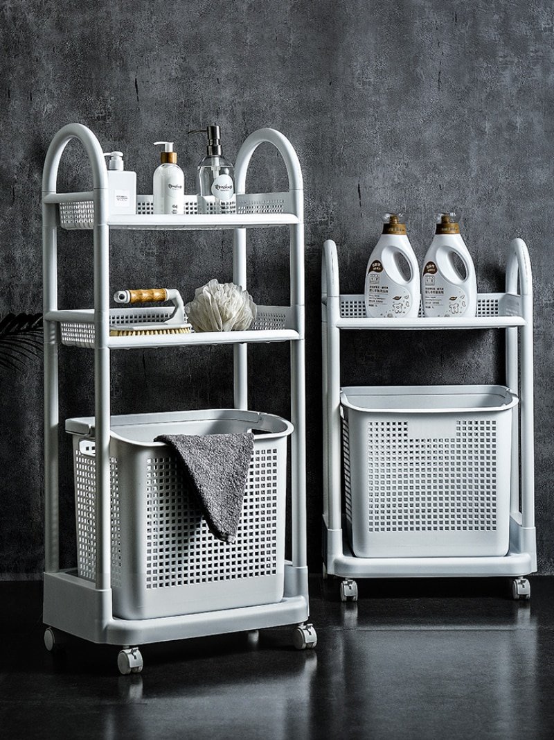 Этажерка узкая напольная в комнату