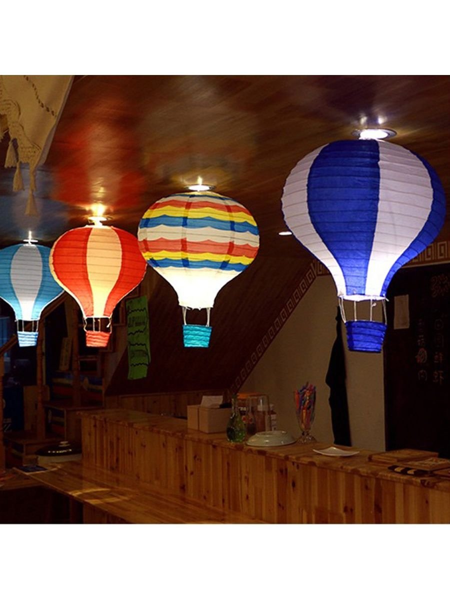 Подвесной бумажный фонарик воздушный шар