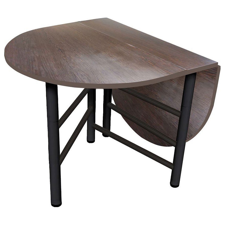 Стол круглый складной пополам