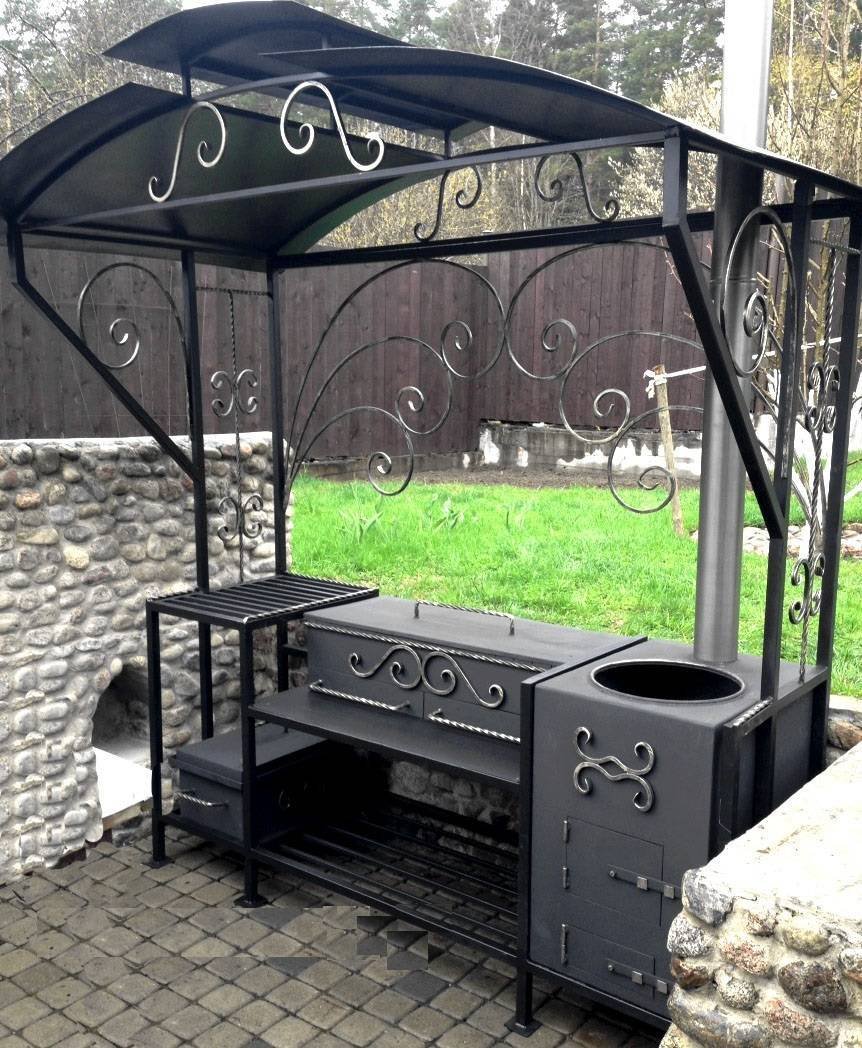Мангал Витязь 2 с печкой под казан