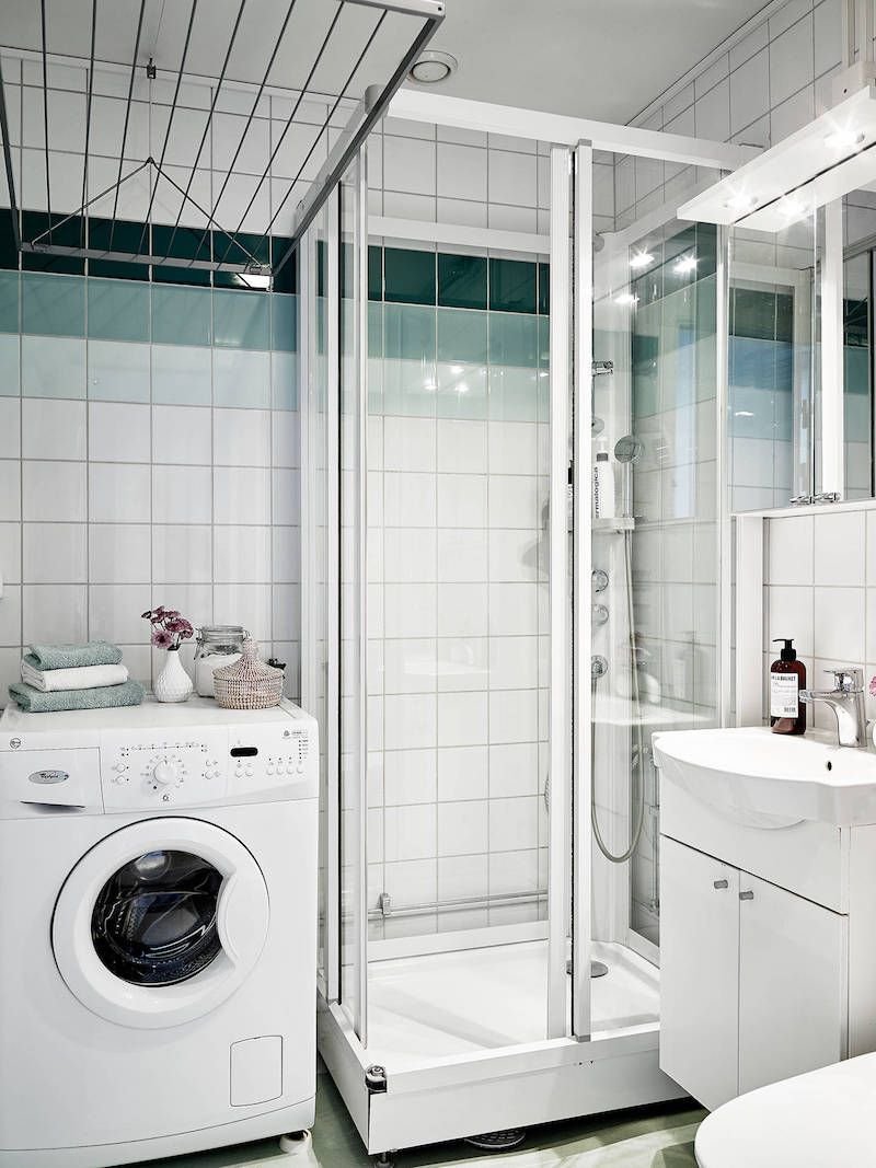 Ванная 3м.кв. с душевой и стиралкой