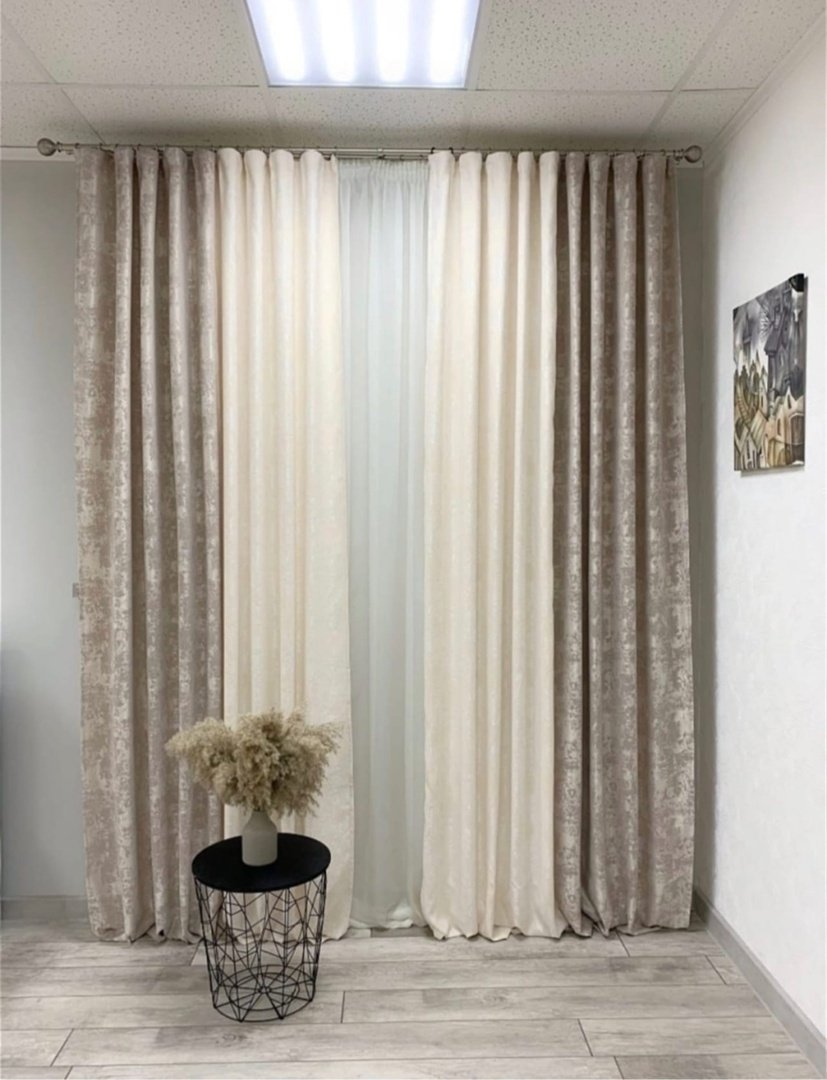 Шторы мраморные комбинированные