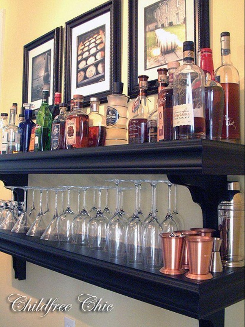 Полки для коллекции алкоголя