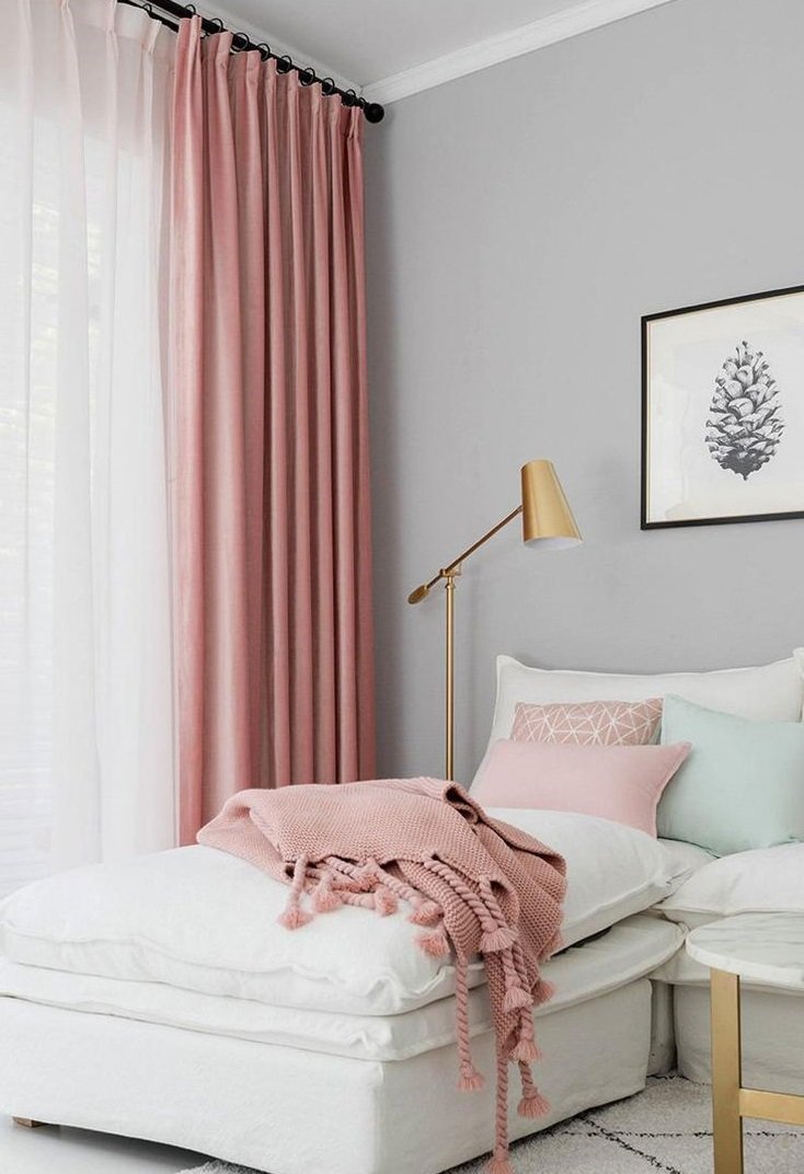 Шторы икеа пыльная роза