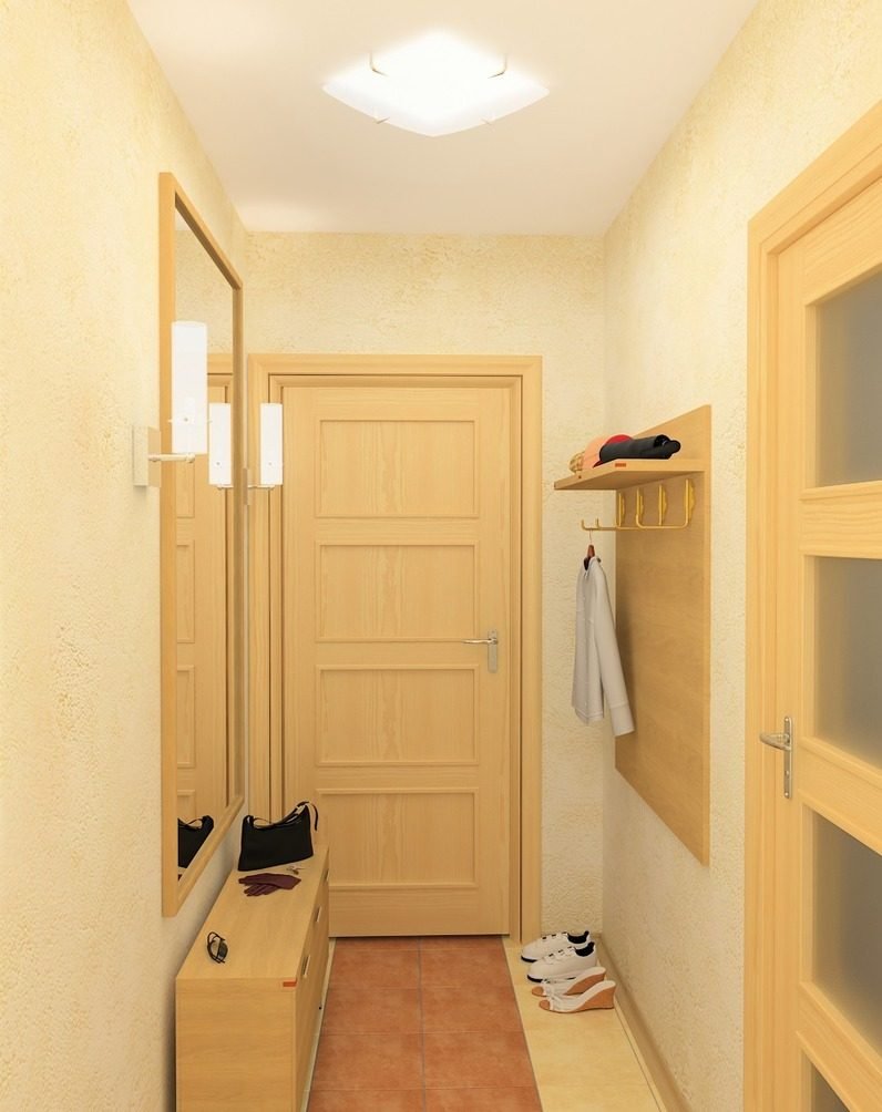 Планировка узкого коридора