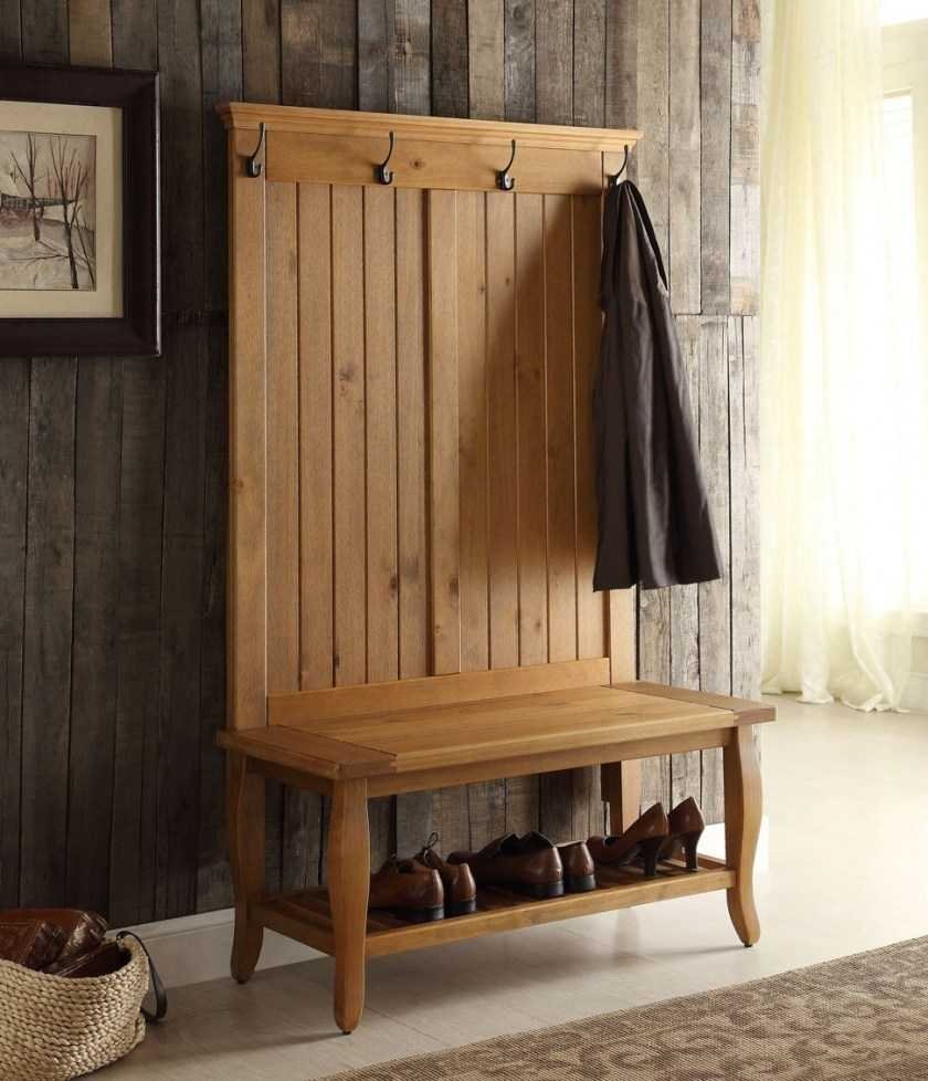 Скамья деревянная в стиле хюгге