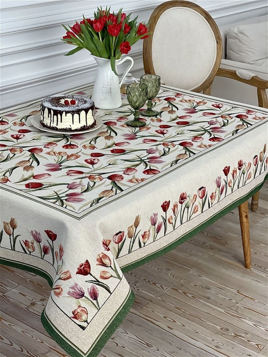 Скатерть овальная Екатерина (гобеленовая, 160х210