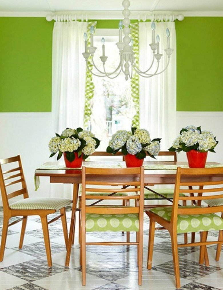 Цвет стен в столовой