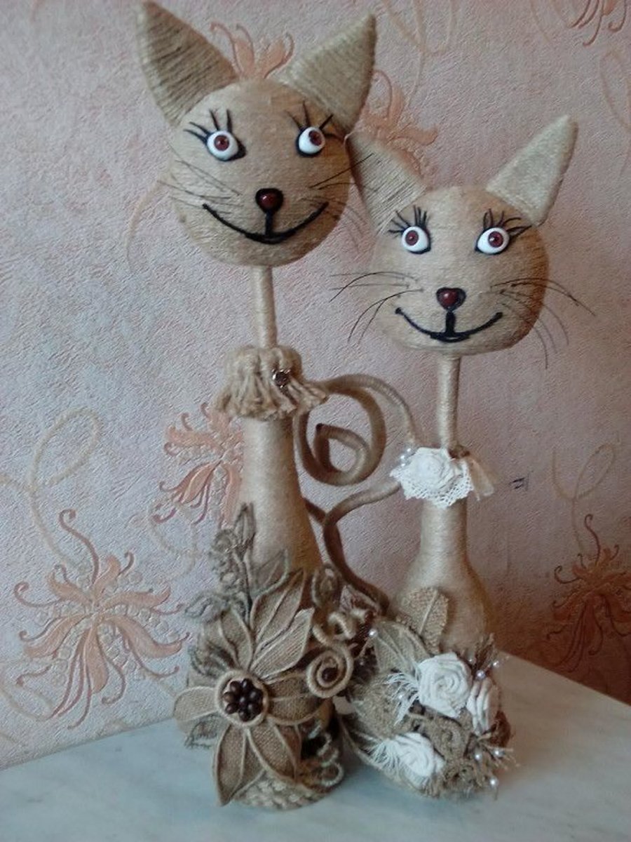 Изделия из джутовой веревки