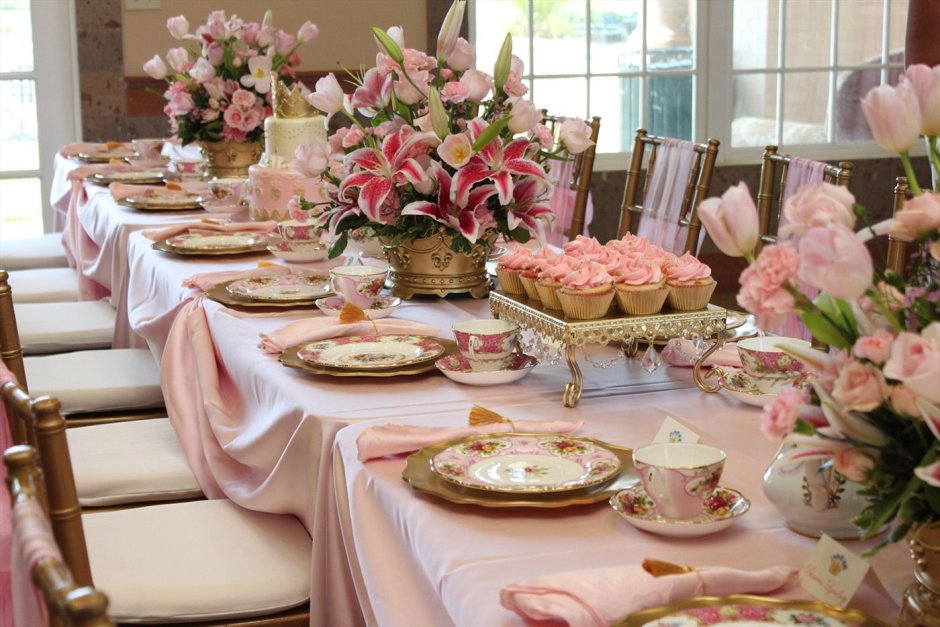 Сервировка сладкого стола