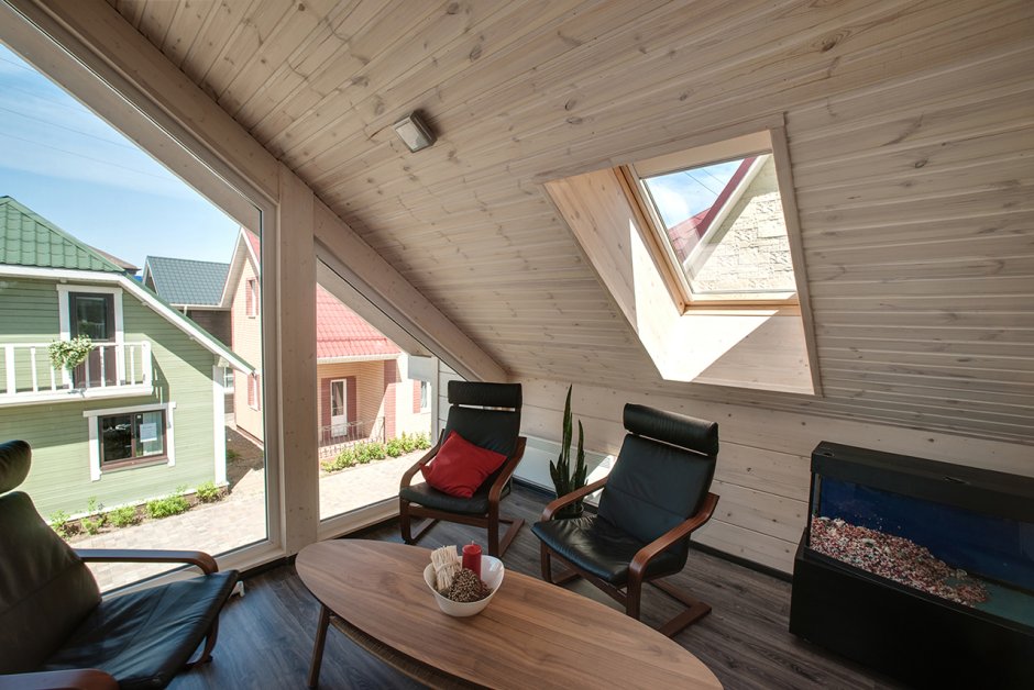 Панорамное остекление мансарды