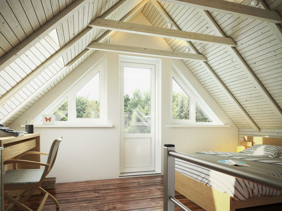Окна на мансарде