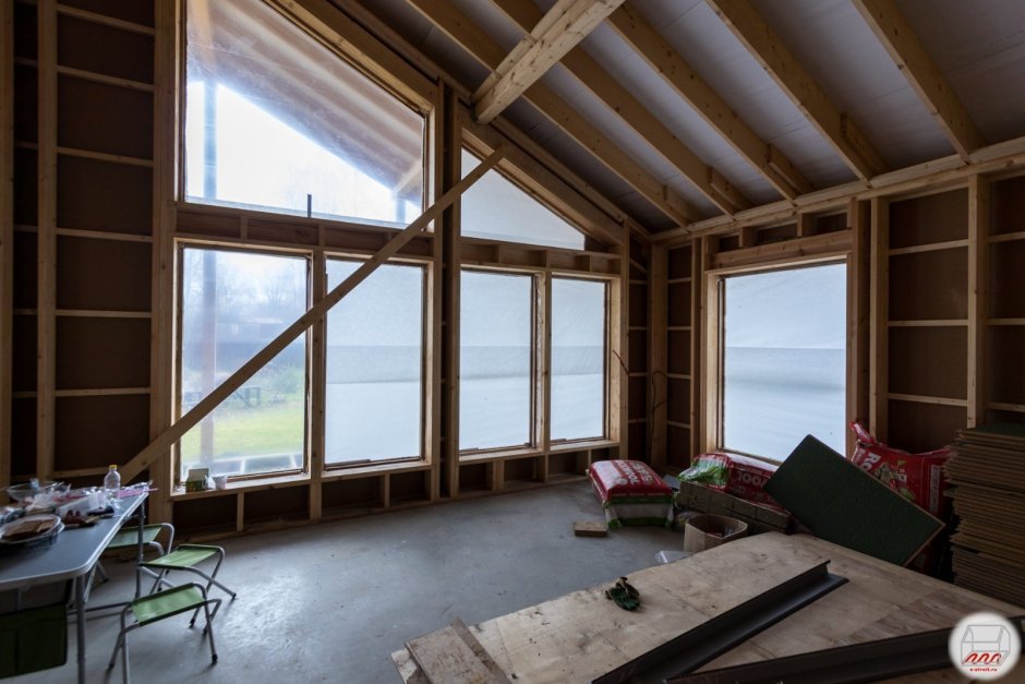 Мансарда с панорамными окнами