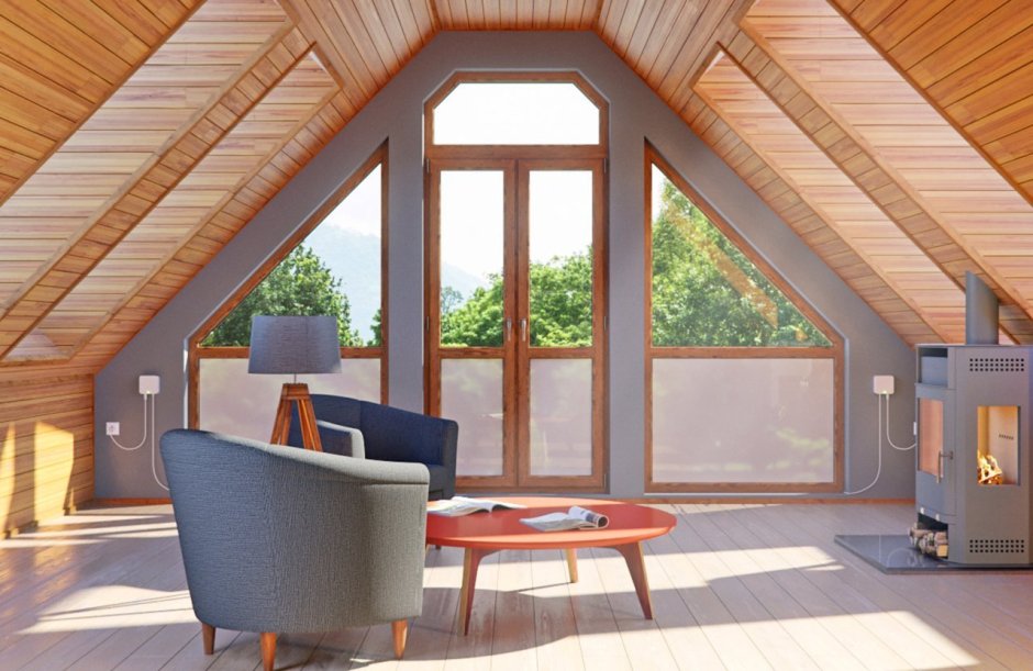 Мансардные окна в архитектуре