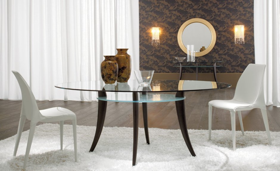 Стеклянная мебель в интерьере