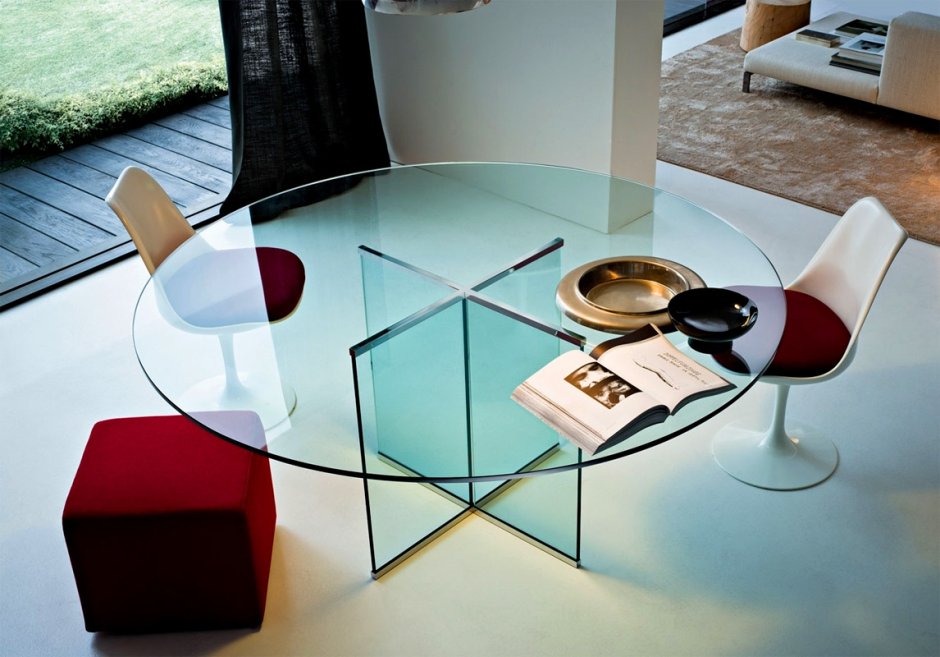Стеклянный стол-трансформер Matera (t913)