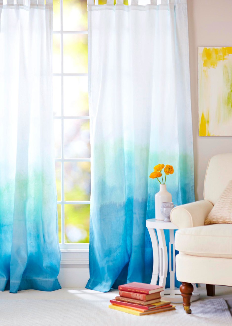 Тюль сетка омбре