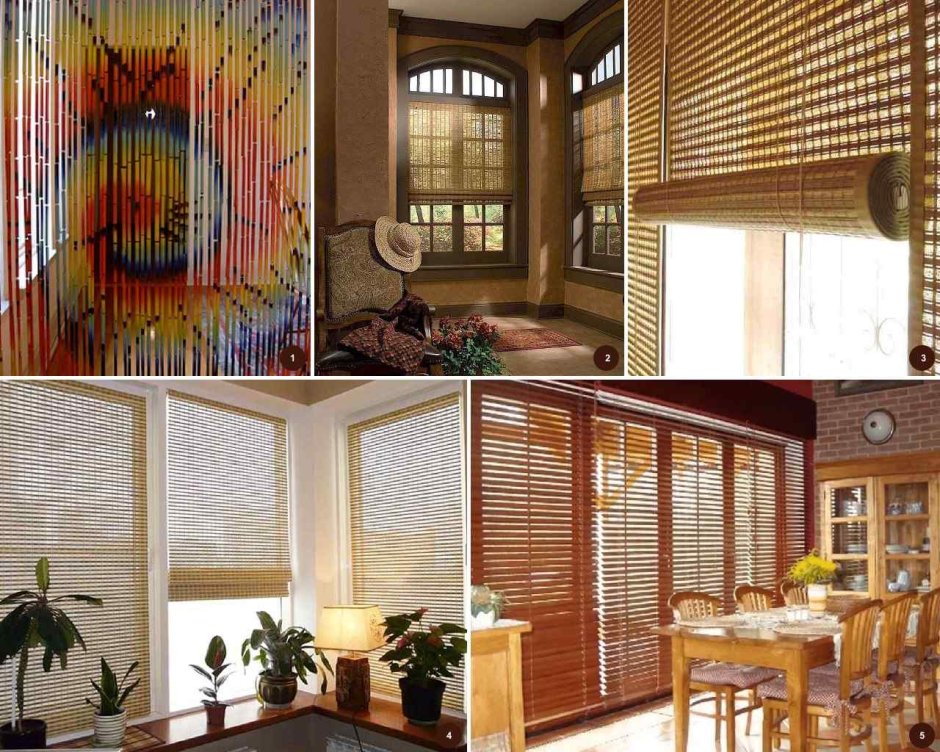 Бамбуковая штора на дверь вертикальная