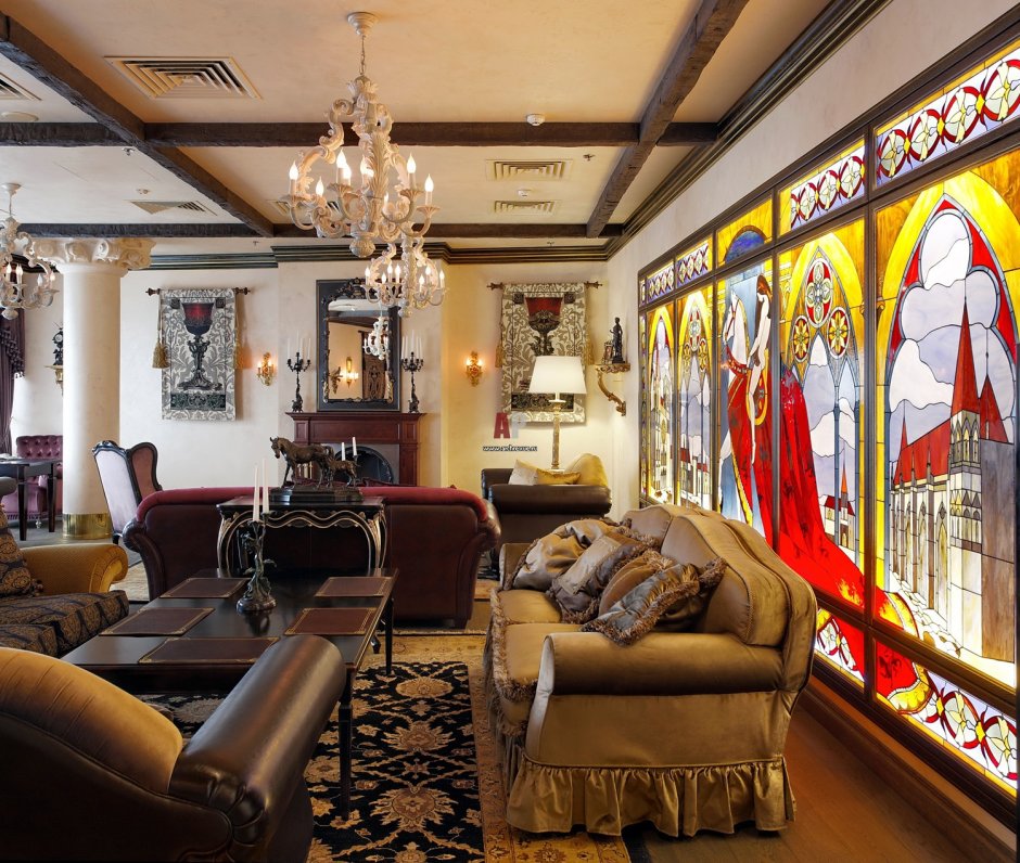 Интерьер ресторана в стиле Готика