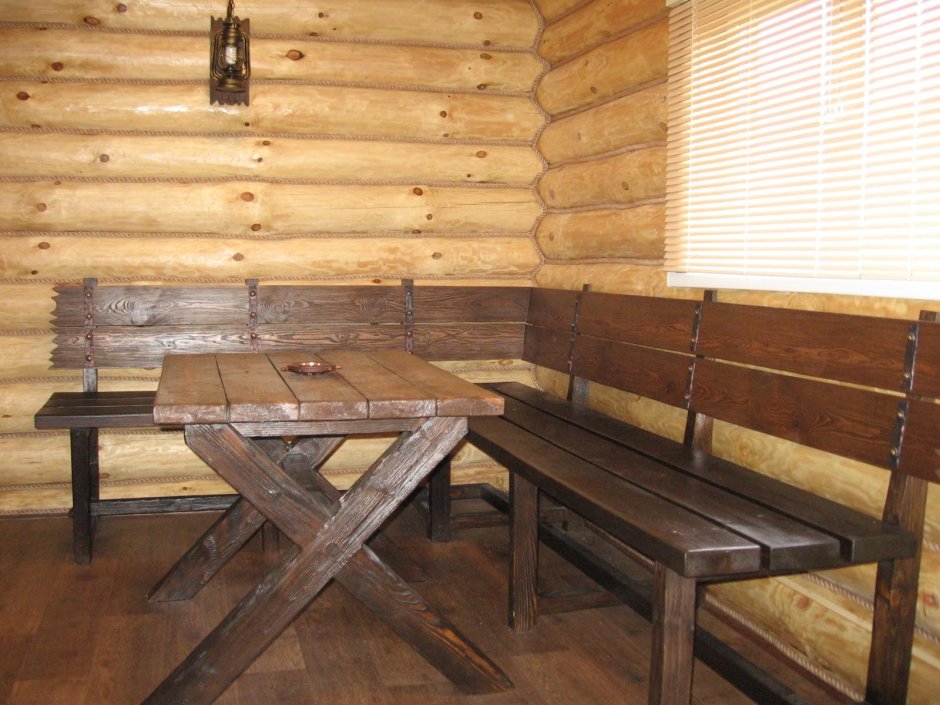 Стол для бани в комнату отдыха