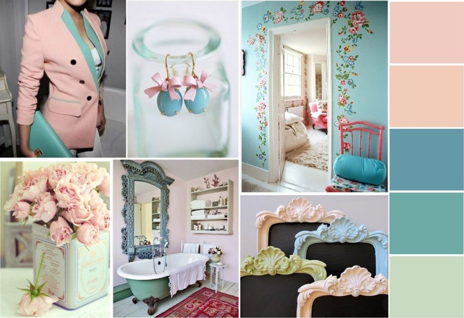 Мудборд шебби Шик