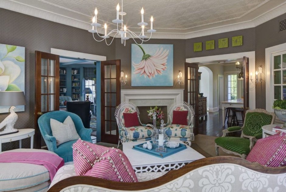 Гостиная в стиле Тиффани