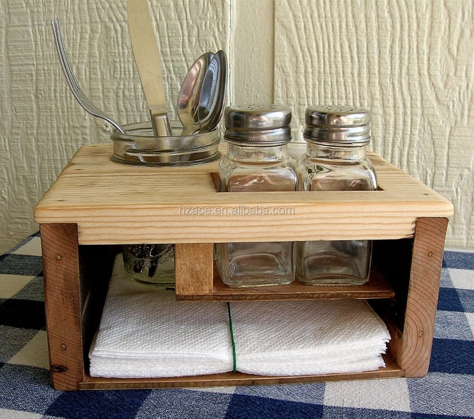 Органайзер на кухонный стол деревянный