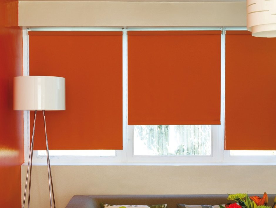 Жалюзи на окна рулонные белые