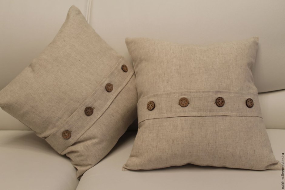 Льняные декоративные подушки