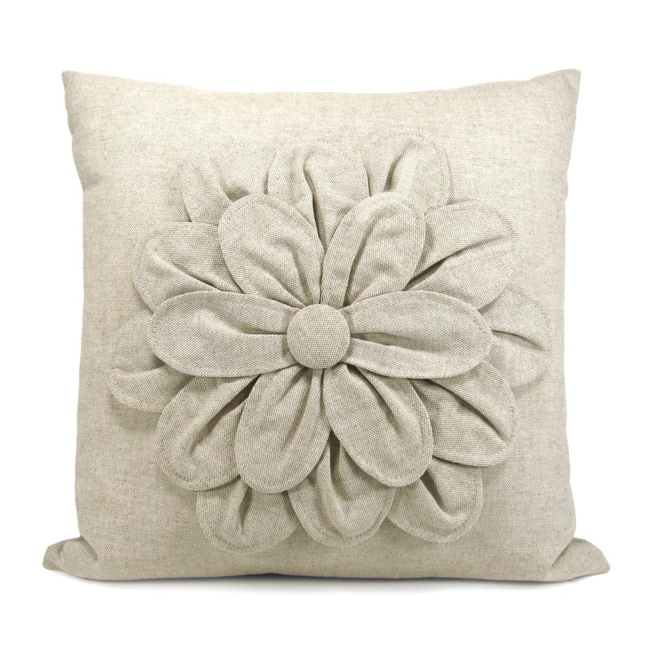 Декоративные наволочки из льна