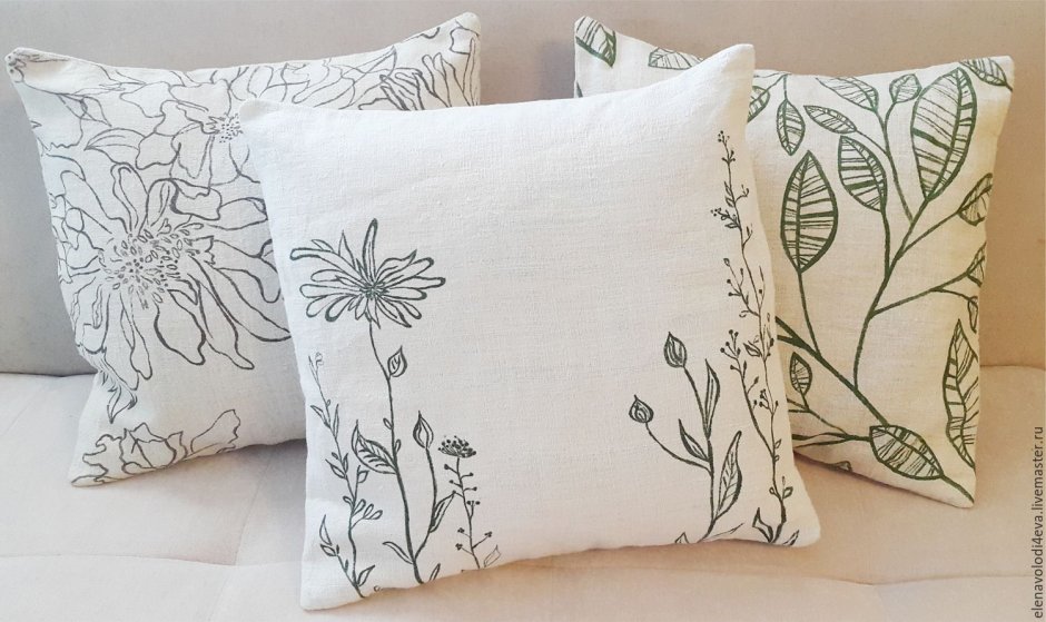 Подушка лен