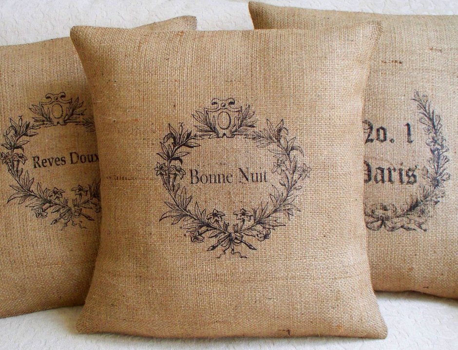 Холщовая подушка
