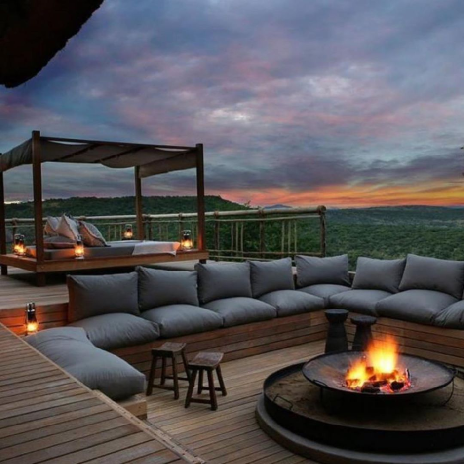 Кострище на террасе