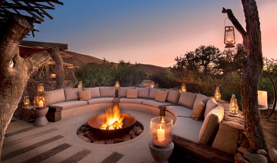 Беседка с лаунж зоной