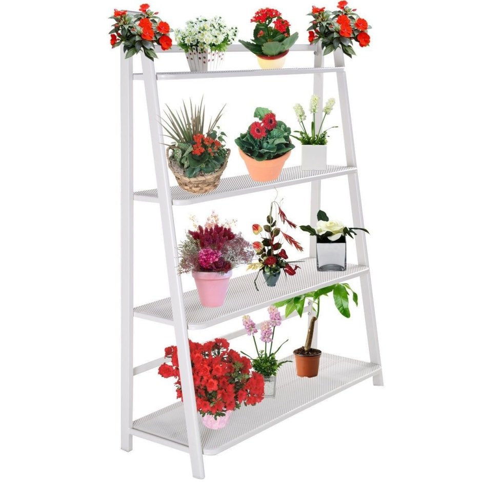 Ступенчатые стеллажи для цветов