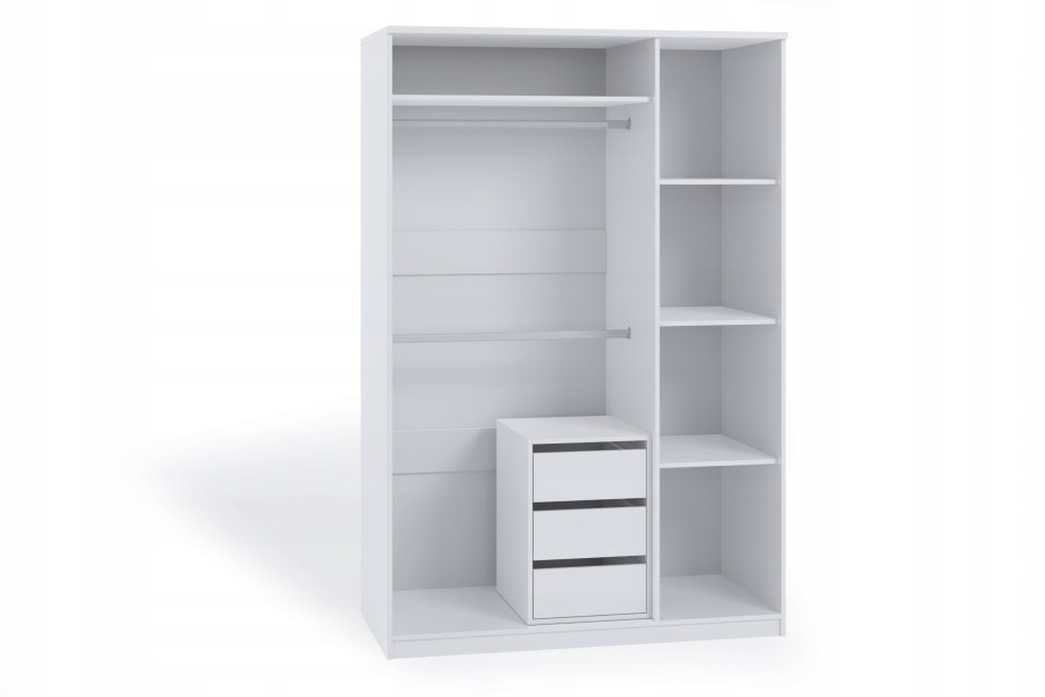 Шкаф белый с ящиками