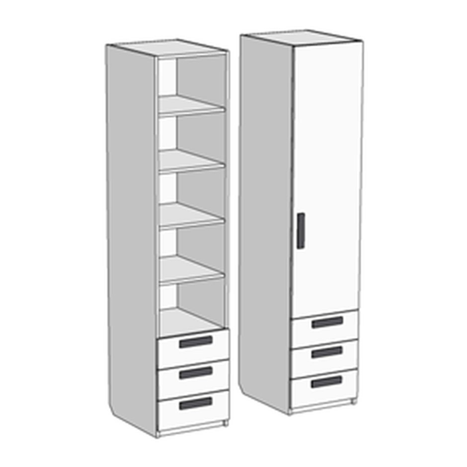 Шкаф с одеждой вектор