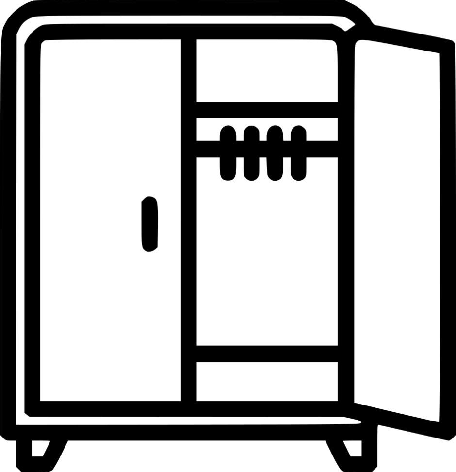 Кухонный шкаф с пустыми полками