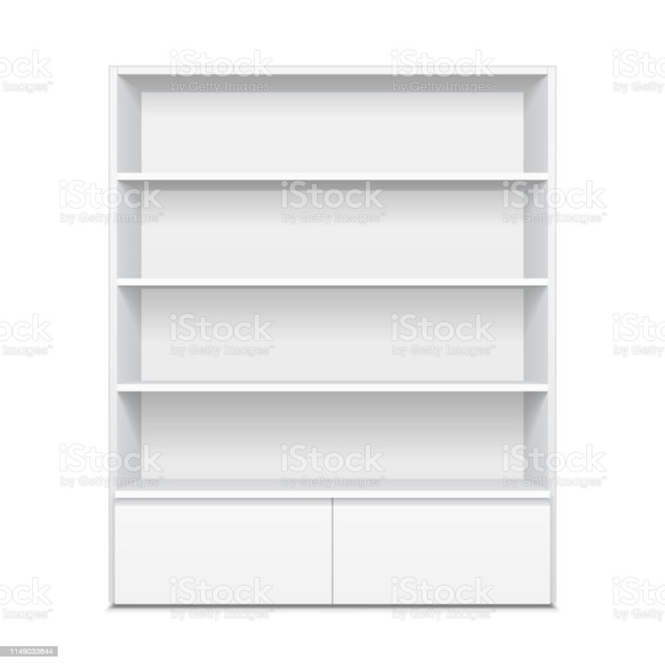 Иллюстрация открытый шкаф