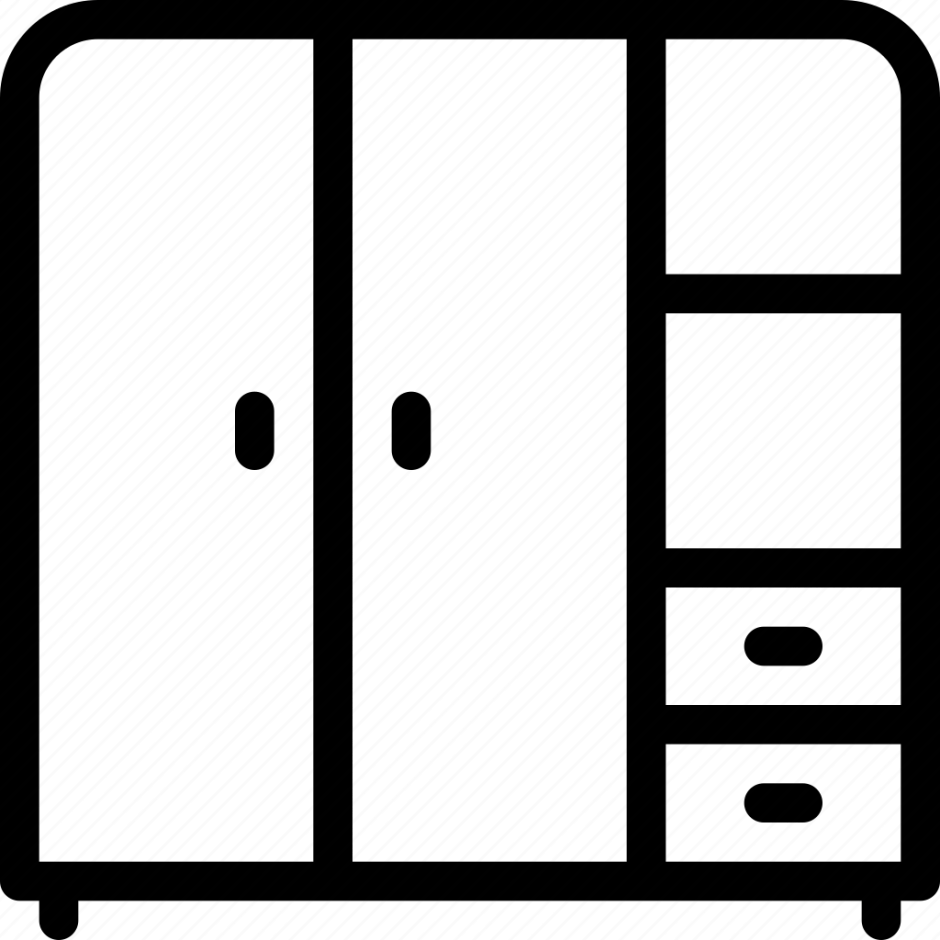 Открытый пустой шкаф