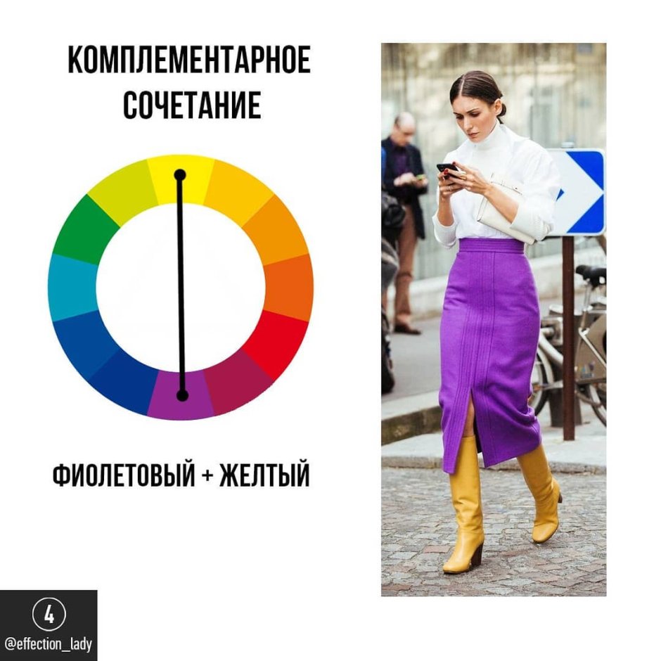 Комплиментарные цвета в одежде