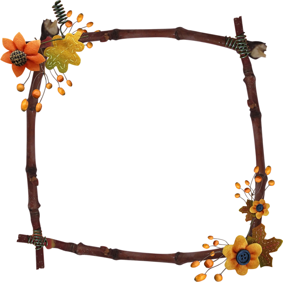 Осенние прозрачные рамки