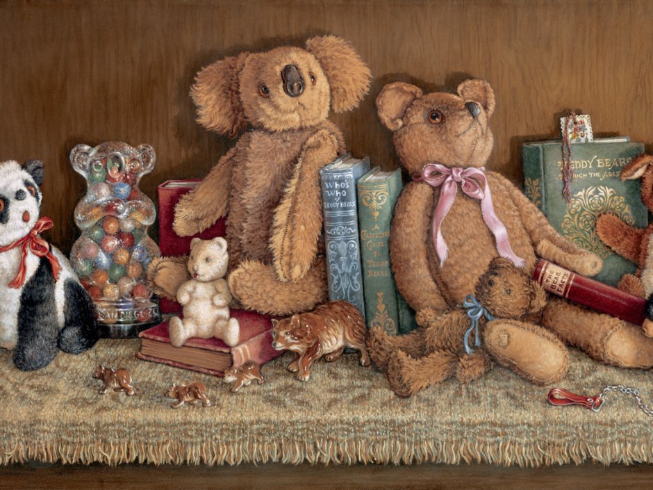 Художница Жанет Крускамп «плюшевые мишки»